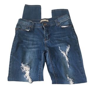 LOLO Jeans distressed ripped skinny jeans size 7